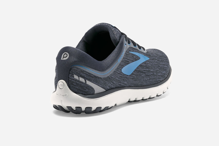 Brooks Israel Pureflow 7 Road Running Shoes Mens - Black/Blue - MZF-721389